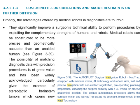 NaoTrac, the stereotactic navigation robot, on Yearbook 2020 of the World Robotics Service2020